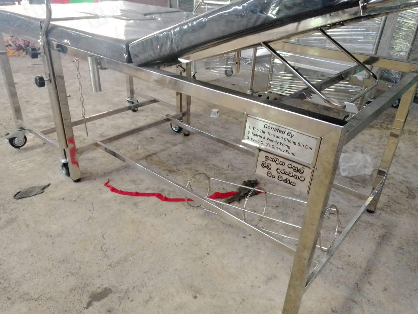 Gynecological Bed - Leg Removable (Stainless Steel) 4 Maternity bed sri lanka